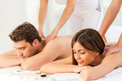 Couples 45  Minute Full Body Massage with Hot Stone and Warm Oil